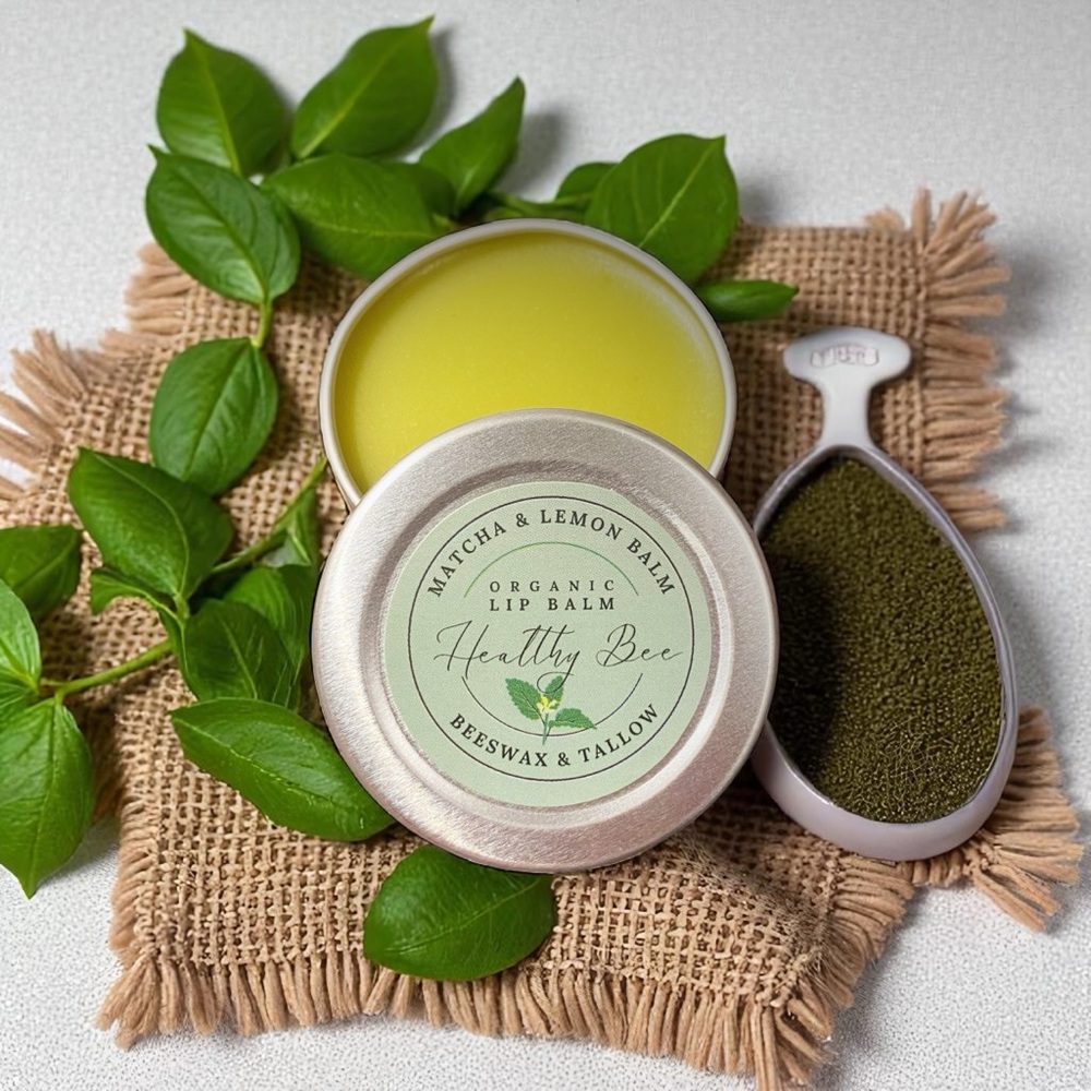 Organic Lip Balms: Beef Tallow, Lanolin, Beeswax Lip Nourishing Balms. 0.5oz